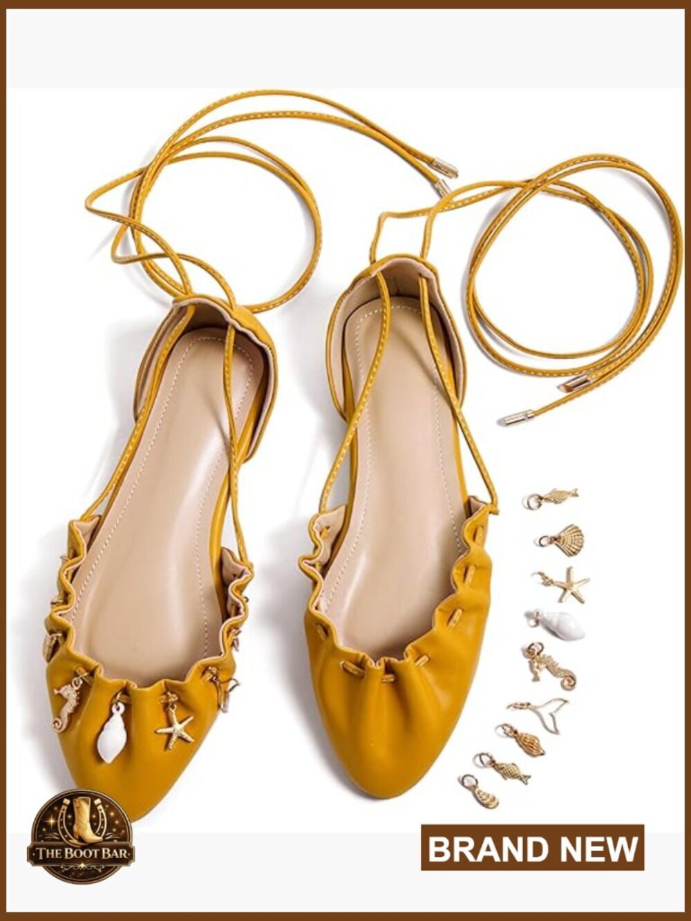 Lace Up Pointed Toe Ballet Flats Dressy Shoes for Wedding Work Travel